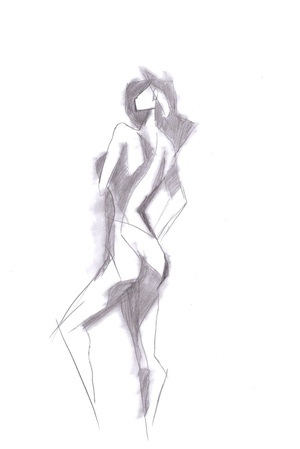 WHITE. Эскизы. Фигура человека.