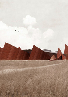 архитектурный и&nbsp;графический фасады к&nbsp;выставке. shape and space