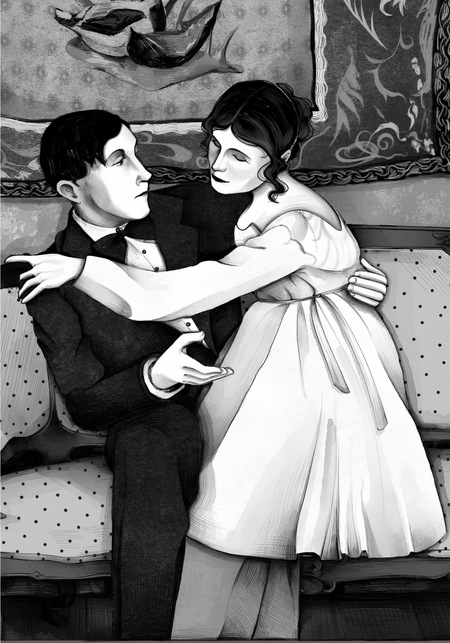 Маяковский и Брик 