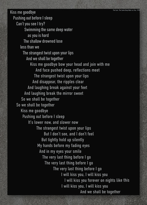 The Cure - The Same Deep Water as You