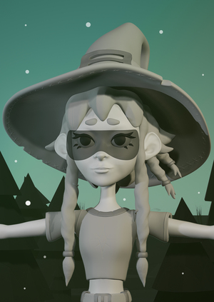 Маленькая Баба-Яга — скульптинг