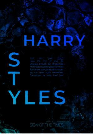 Плакат к песни Sign of the times