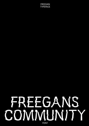 Freegan Typeface