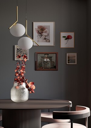 Минимализм в однокомнатной квартире с классическими нюансами