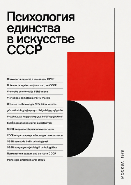 Психология единства в искусстве СССР
