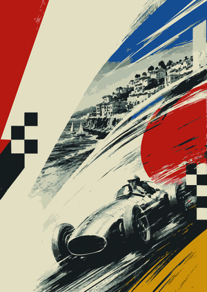 Графические приёмы передачи скорости в плакатах Monaco Grand Prix 1930–1960