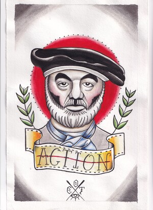Parajanov transformation to old school style 