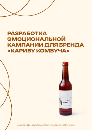 Разработка эмоциональной кампании  для бренда «Карибу Комбуча»
