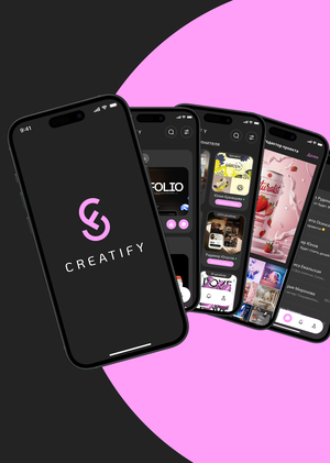 CREATIFY мобильное приложение для поиска дизайнера