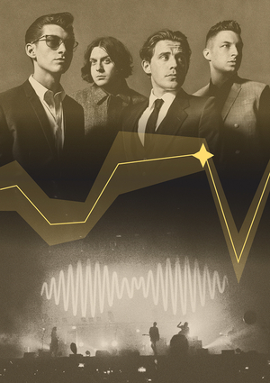 Инфографика о творчестве группы Arctic Monkeys