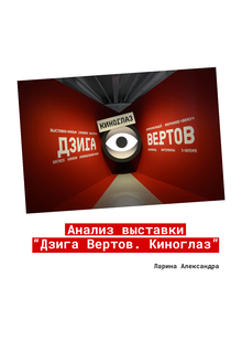 Анализ выставки «Дзига Вертов.Киноглаз» Анализ выставки «Дзига Вертов.Киноглаз»