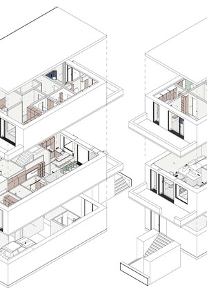 Дизайн проект таунхауса в Revit
