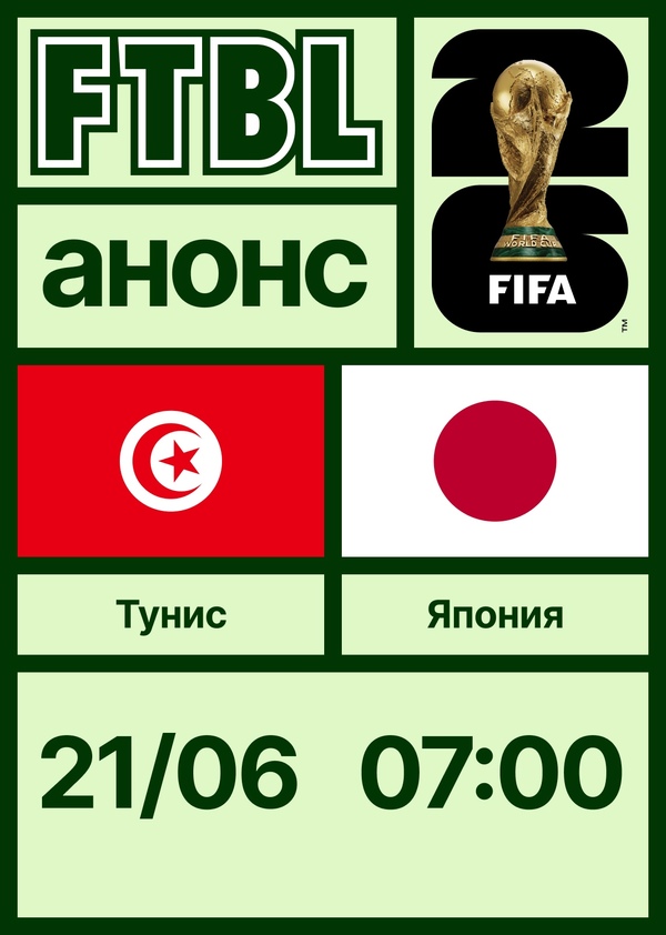 Чемпионат мира 2026: Тунис — Япония