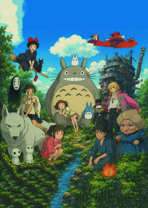 Инфографика по аниме студии Ghibli