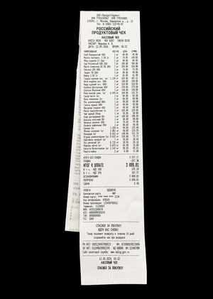 Продуктовый чек России. Инфографика 