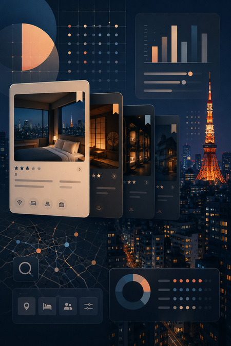 Визуальное исследование поисковой выдачи Tokyo hotels