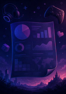 Постер с&nbsp;инфографикой рынка компьютерных игр