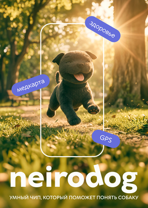 Интерфейс приложения для умного чипа «Neirodog»