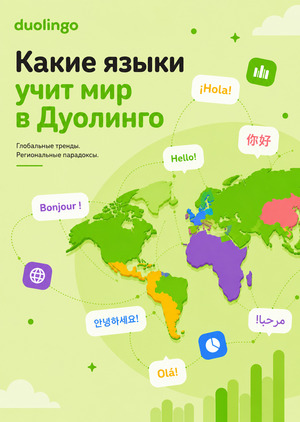 Какие языки учит мир в Дуолинго?