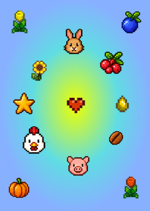 Инфографика: внутренняя статистика игры Stardew Valley
