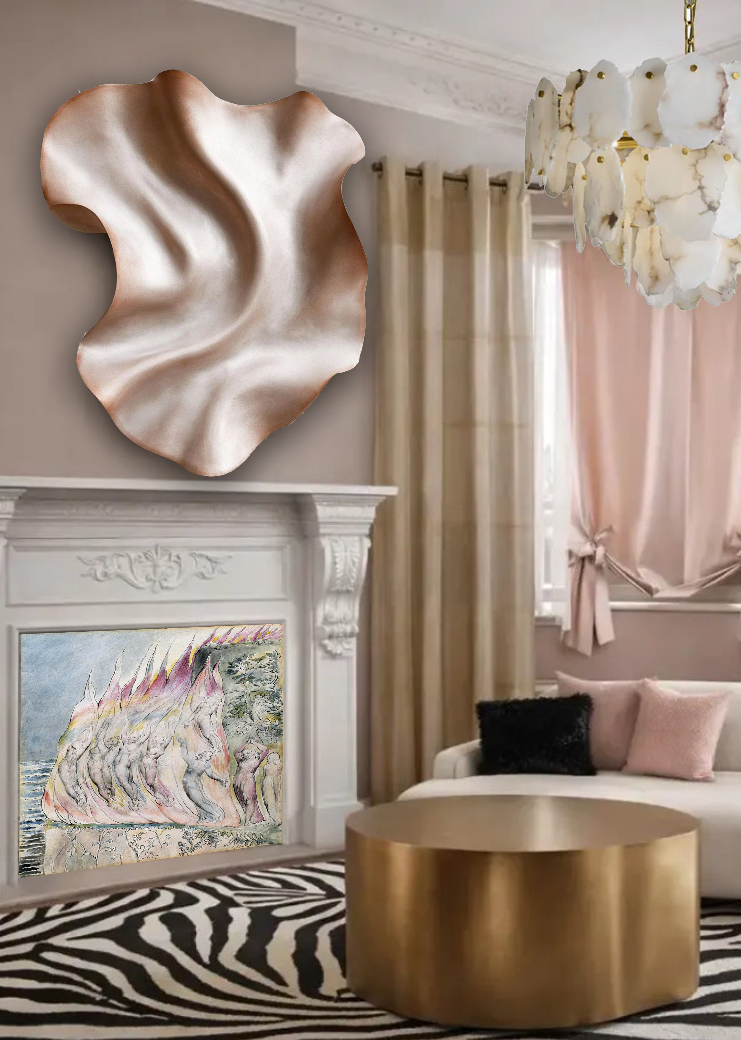 Гламурный интерьер для блогера "Pink Retreat"