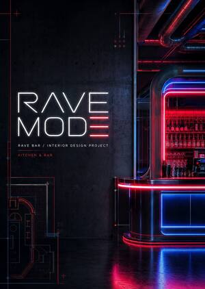 Дизайн проект RU-Rave бара «Rave Mode»