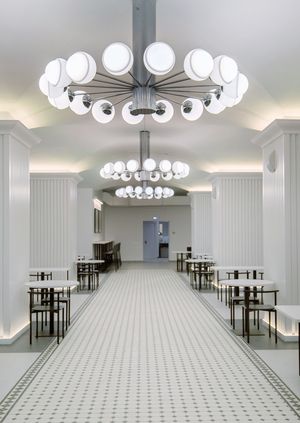Up-to-date interiors of the I.N.U.U.S. Building on Butcher's 20. Table