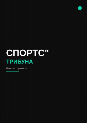 Отчет по практике