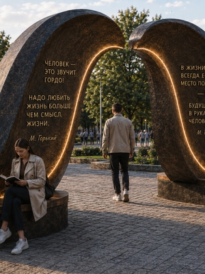 Арт-объект «Усы Горького»