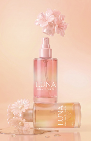 LUNA: упаковка масла для волос