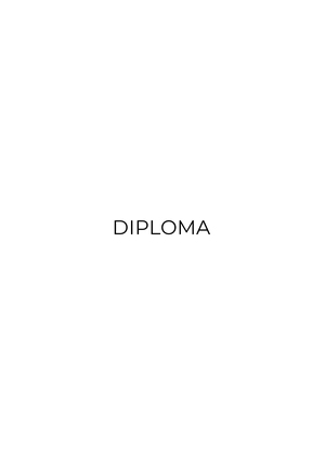 Diploma proposal