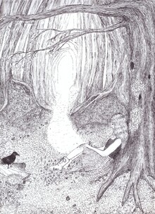 Серия иллюстраций к книге «В корнях деревьев» Серия иллюстраций к книге «В корнях деревьев»