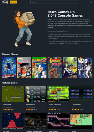 Retro Games Lib