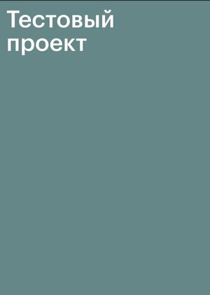 Тестовый проект 2
