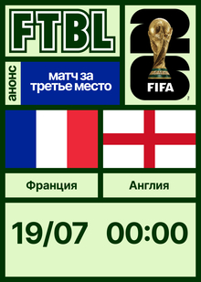 Чемпионат мира 2026: Франция&nbsp;— Англия