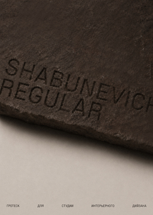 SHABUNEVICH Typeface