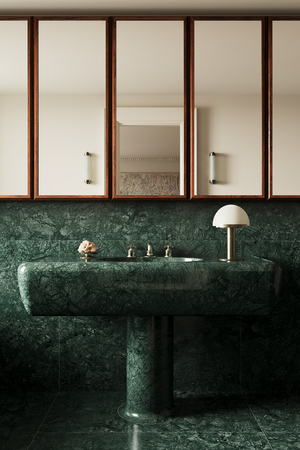 Marble bathroom - ванная комната с акцентом на мрамор