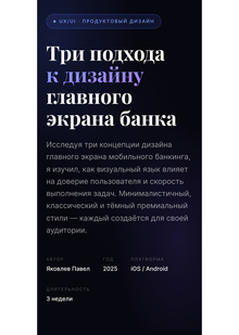 Концепции трех направлений дизайна банковских приложений