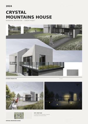 «Crystal Mountains House» – архитектурная концепция индивидуального жилого дома
