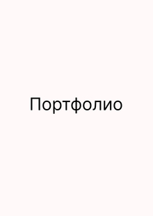 Портфолио