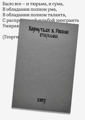 Вернуться в Россию – стихами
