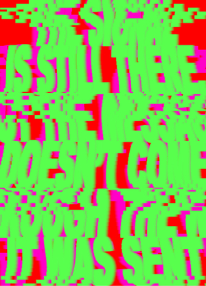 SIGNAL ERROR. Генеративный плакат
