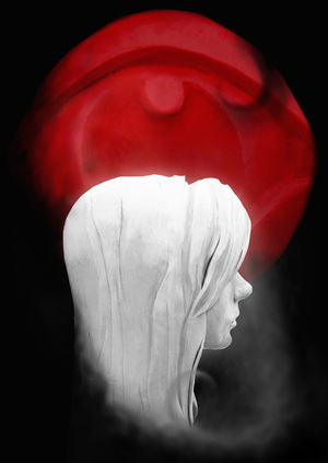 Элементы лица, портрет, копия в стиле Art Deco