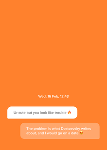 Book at&nbsp;first sight. Pinguin books & Tinder