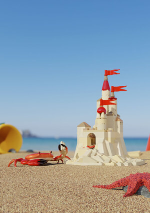 LEGO: Песочный замок