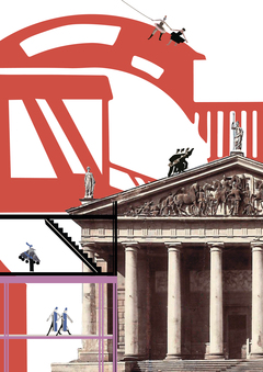 Проект временных фасадов к выставке "Экстер. Театр. Футуризм"