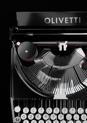 Витрина для бренда печатных машинок Olivetti