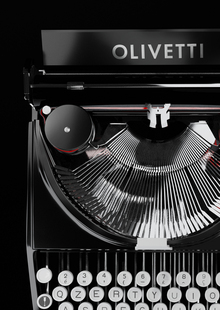 Витрина для бренда печатных машинок Olivetti