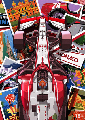 Эволюция плакатов Формулы-1: как изменилась реклама Гран-при Монако
