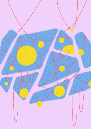 Абстрактный комикс в керамике